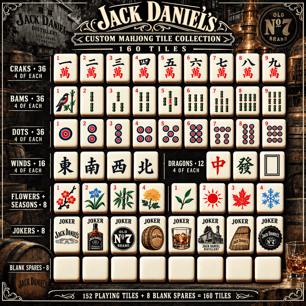 JDN Premium Mahjong Set – Game Night Edition PNPA