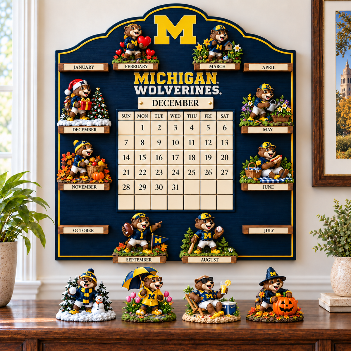 MWR Premium Perpetual Wall Calendar NPL